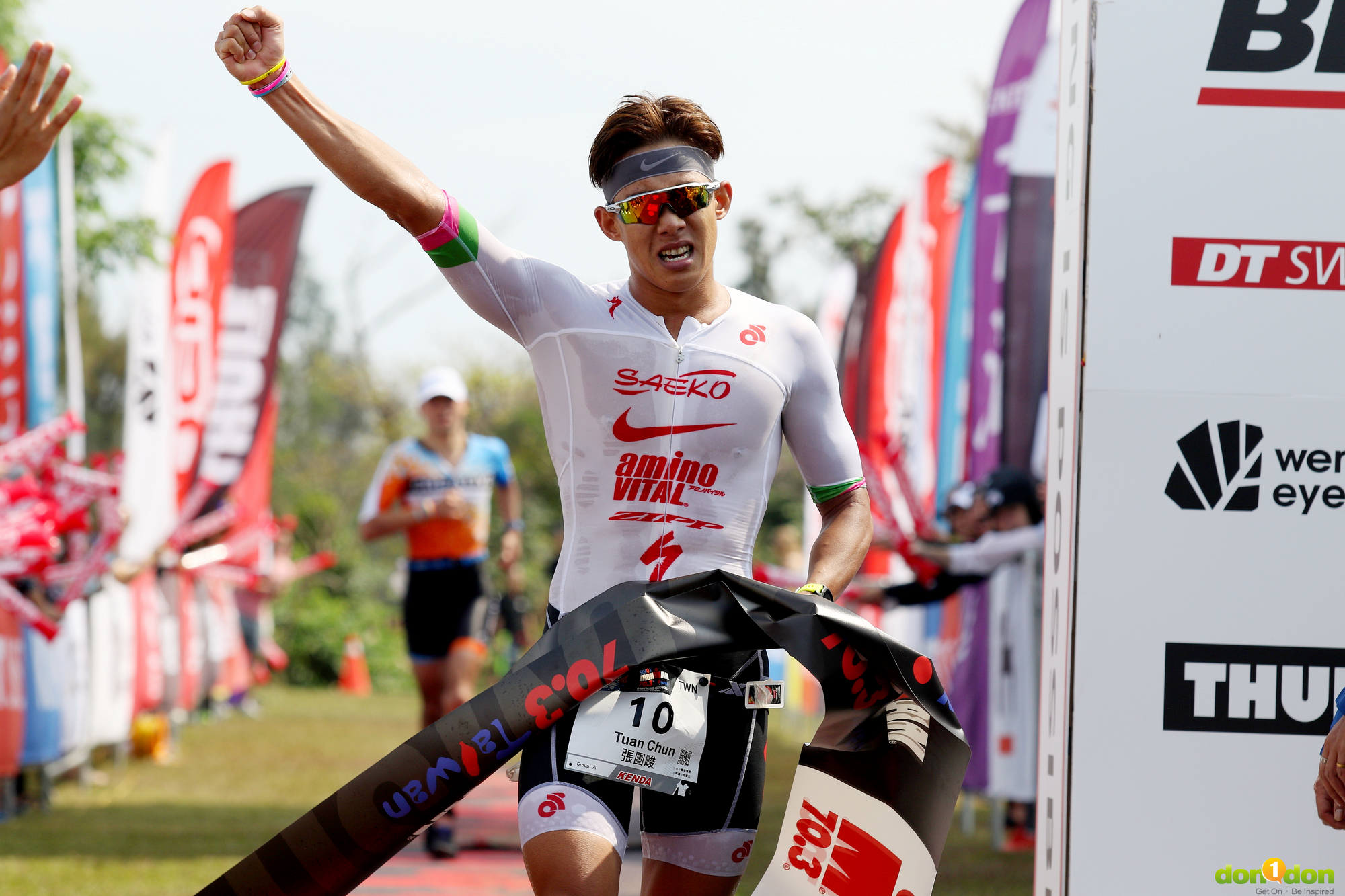 張團畯在2018 IRONMAN 70.3 TAIWAN 飆出 03:58:55的台灣紀錄