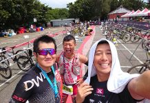 2018 便已一起挑戰XTERRA越野三項的三人，相約今年再戰3月XTERRA越野三項亞洲錦標賽。（左起林定威、姜柏里、吳志聖）