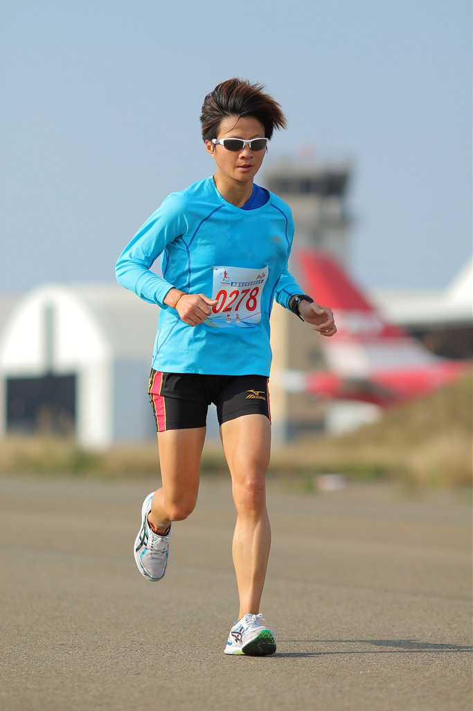 在2018年臺北馬拉松跑出2小時57分00秒個人紀錄的蔡昀軒