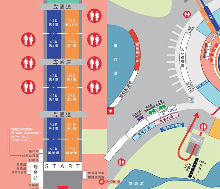 馬拉松鳴槍起跑之前最重要的就是知道公共廁所的位置了。