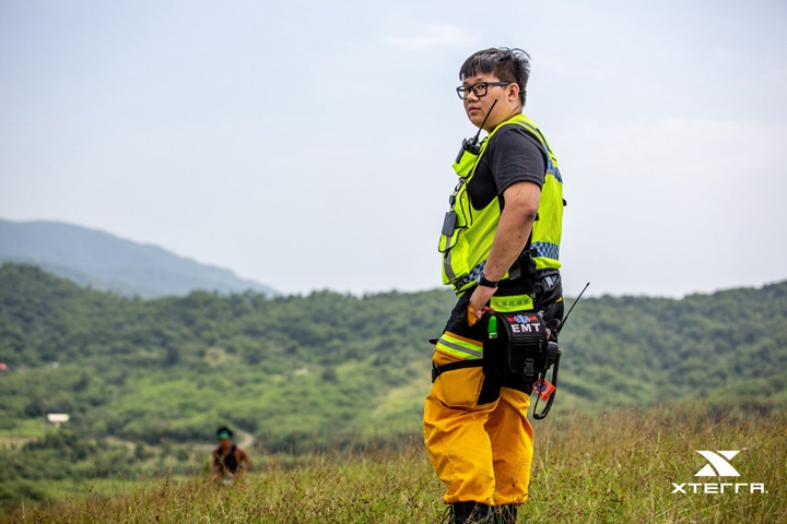 XTERRA Taiwan 賽段不時都能看到救護人員在旁，讓選手們相當安心。圖片來源 : XTERRA Taiwan