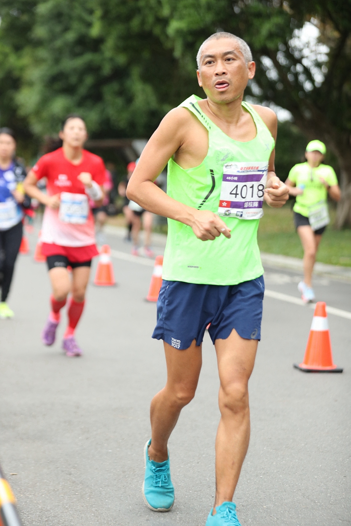香港的鄔棕輝跑出367公里，成為香港第一位國際成績選手 照片：林明德