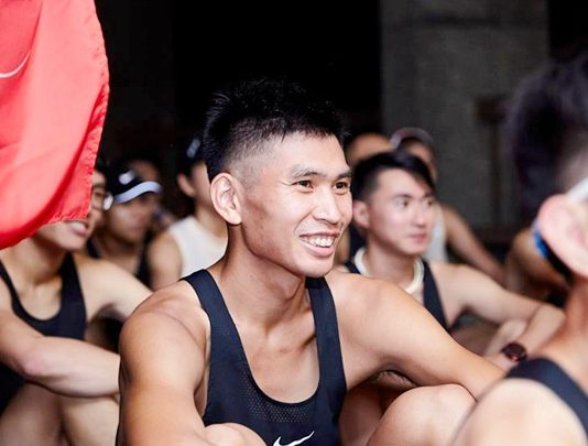 跑步當下的徐君宇，總是可以露出滿足的笑容