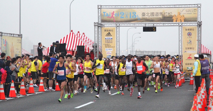 台北國道馬拉松都是每年菁英好手前來爭搶獎金和排名的賽事。