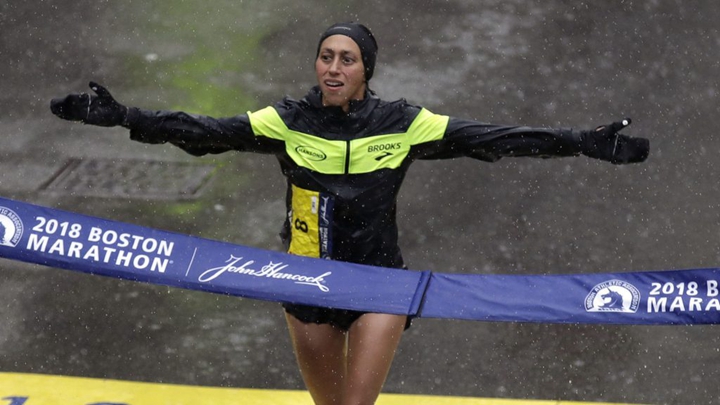 Hansons-Brooks Distance Project Team成員，2018波馬女子冠軍Desiree Linden。（圖：WAMU）