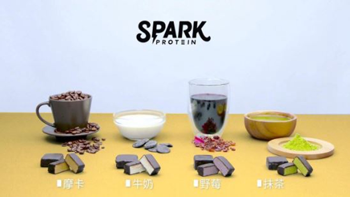 Spark Bite高蛋白巧克力共有摩卡、牛奶、野莓、抹茶4種口味。（圖片來源：Spark Protein 高蛋白零食）