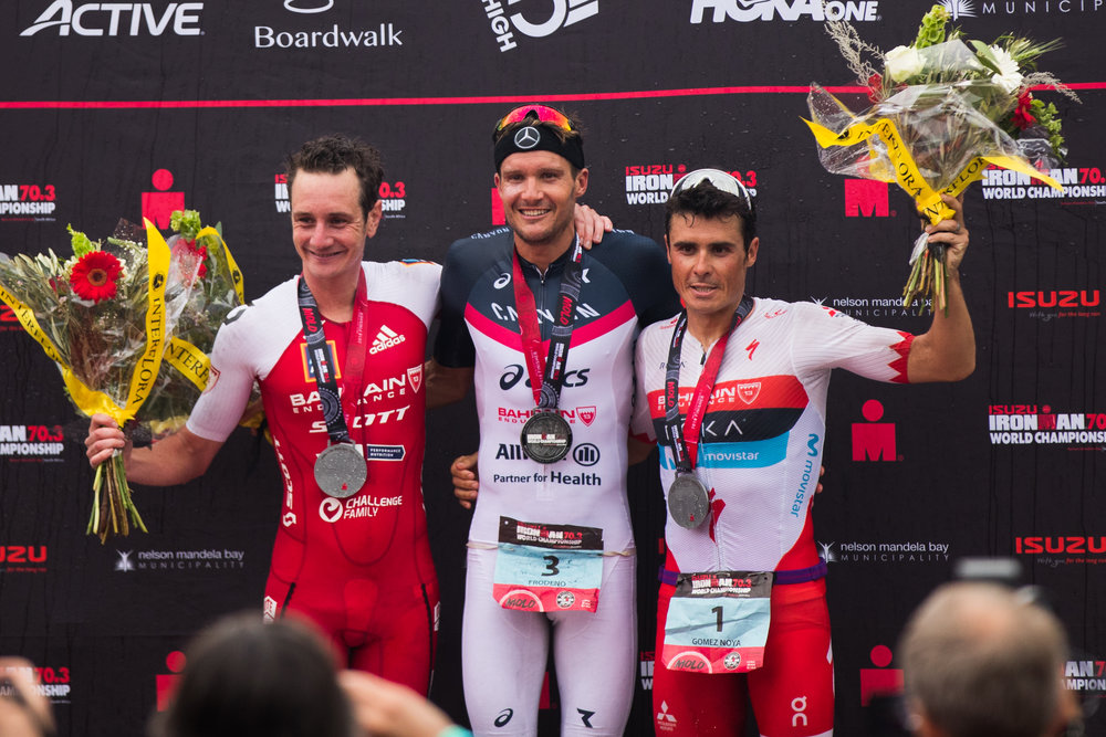 2018年Alister Brownlee 參加Ironman70.3南非世界錦標賽，以3小時37分41秒的成績得到第二名。