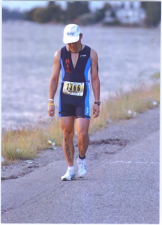 鐵人就是應該從哪裡跌倒再從那裏站起來，攝於2005年IRONMAN Canada。