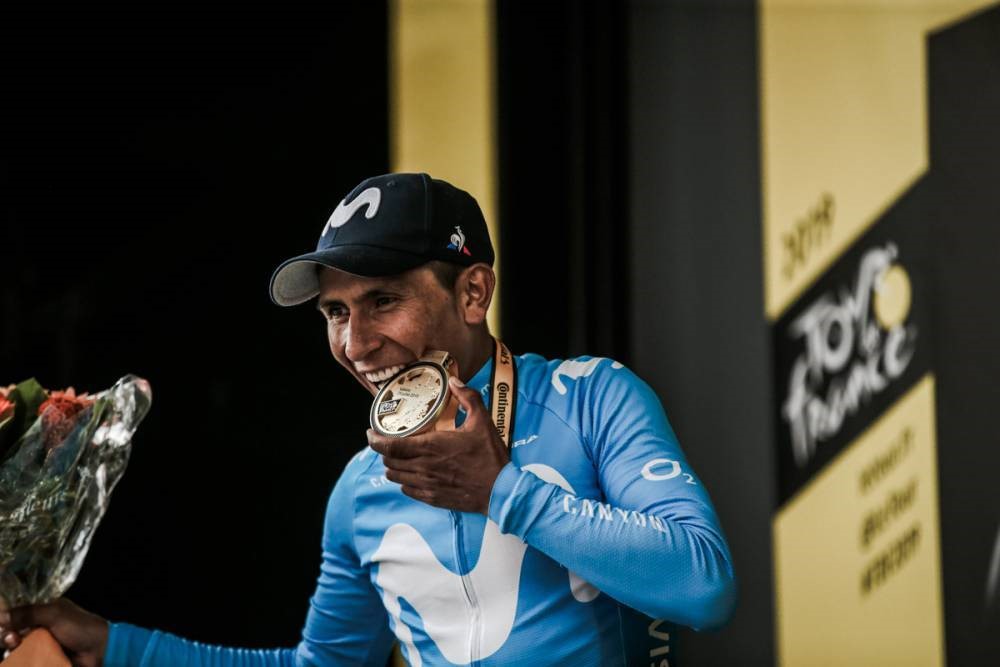 Quintana 展現一線車手的價值，帶領 Movistar Team 拿下最佳隊伍。（圖片來源：Tour de France Official Website）