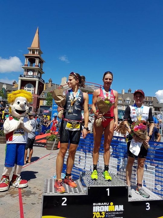 2017年IRONMAN 70.3 Mont-Tremblant，Sarah True拿下職業女子組第二名，加拿大的Mont-Tremblant還真是她的幸運地呢。