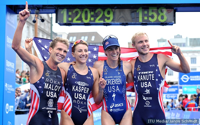 2020 東京奧運，鐵人三項新增男女混合接力賽（圖片來源：USA Triathlon）