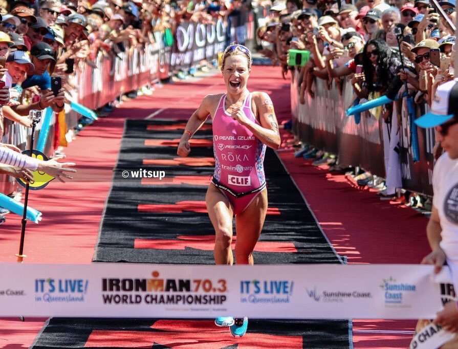 來自英國的 Holly Lawrence 是2016年IRONMAN70.3世界錦標賽的冠軍得主。圖片來源。