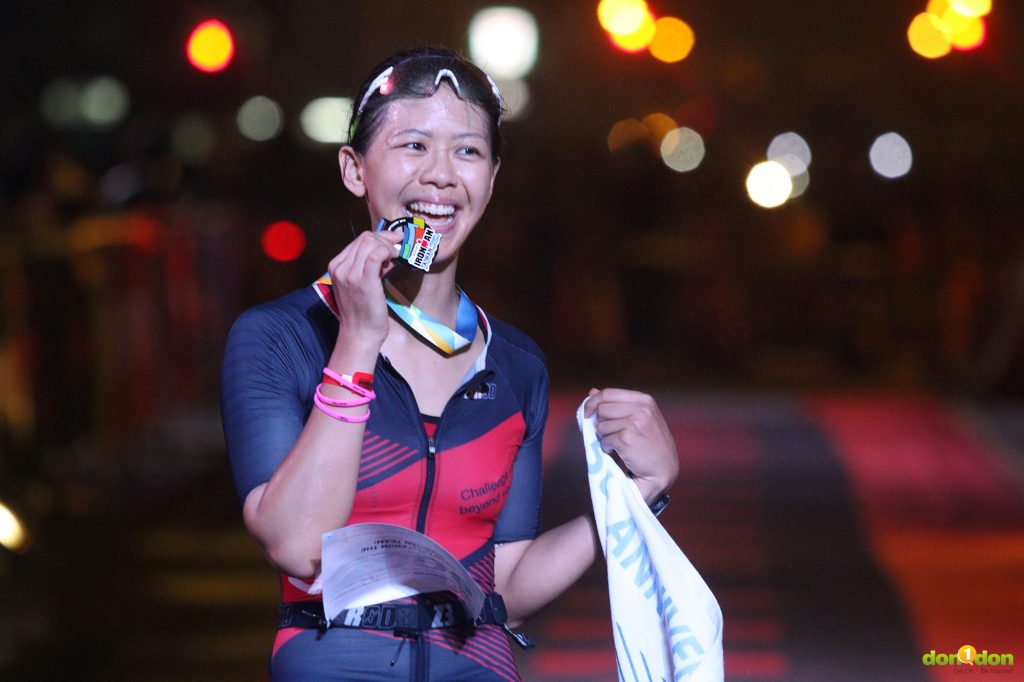 台灣選手女子組第一位完賽的選手，徐慧安。