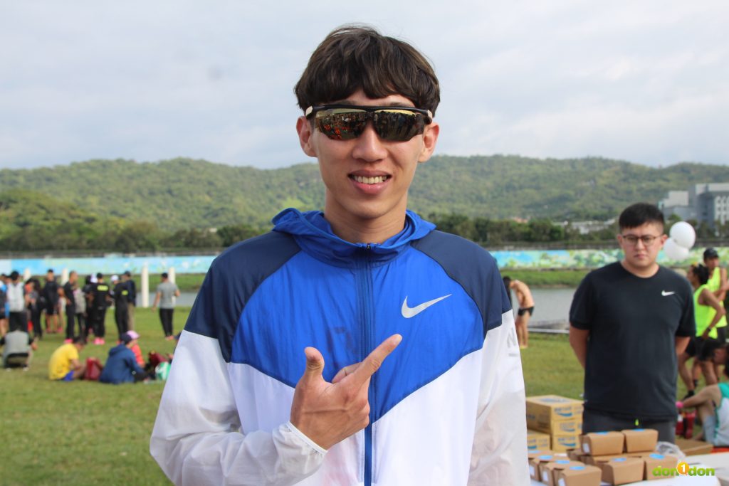 林秋杰以1：12：19在男子半程馬拉松組名列總排第七、台灣第二。
