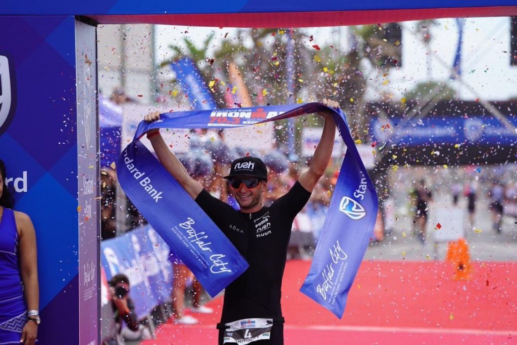 Bradley Weiss 在2019年IRONMAN 70.3 South Africa 拿下勝利。圖片來源。