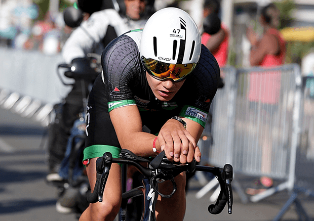 Gustav Iden在2019 IRONMAN 70.3 世界錦標賽自行車成績為2小時17分25秒。圖片來源。