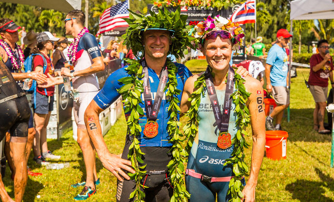 2019Xterra世錦賽冠軍男女得主，(左)南非選手Bradley Weiss、(右)百慕達選手Flora Duffy。圖片來源。