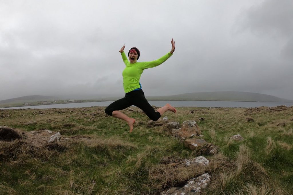 Jump if you love running barefoot! © ANNA MCNUFF