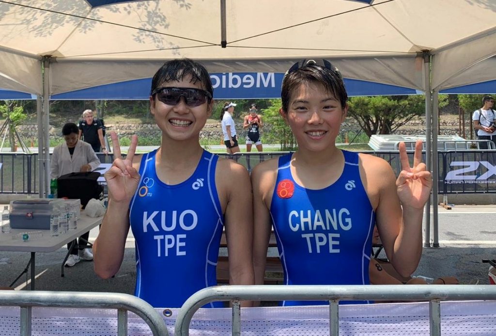 張綺文(右)、郭家齊(左)分別在2019韓國慶州亞錦賽獲得第10名、第11名。