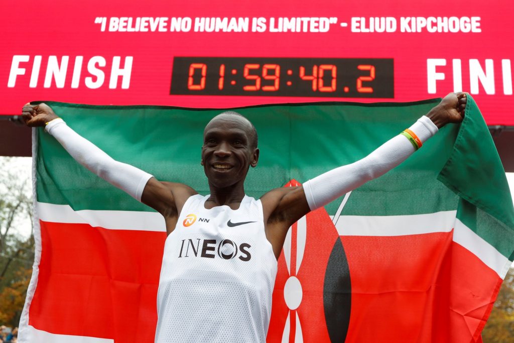 去年十月 Eliud KIPCHOGE 「全馬破二」的奇蹟，極有可能在今年東京馬拉松出現。