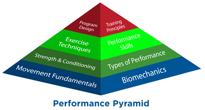 競技運動訓練要素金字塔，NSCA