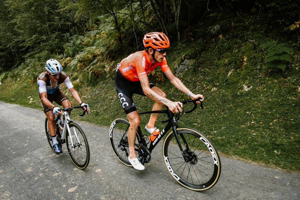 Nans Peters (AG2R-LA MONDIALE) 和 Ilnur Zakarin (CCC TEAM)|照片來源:Tour de France Official Website/ A.S.O Pauline Ballet)