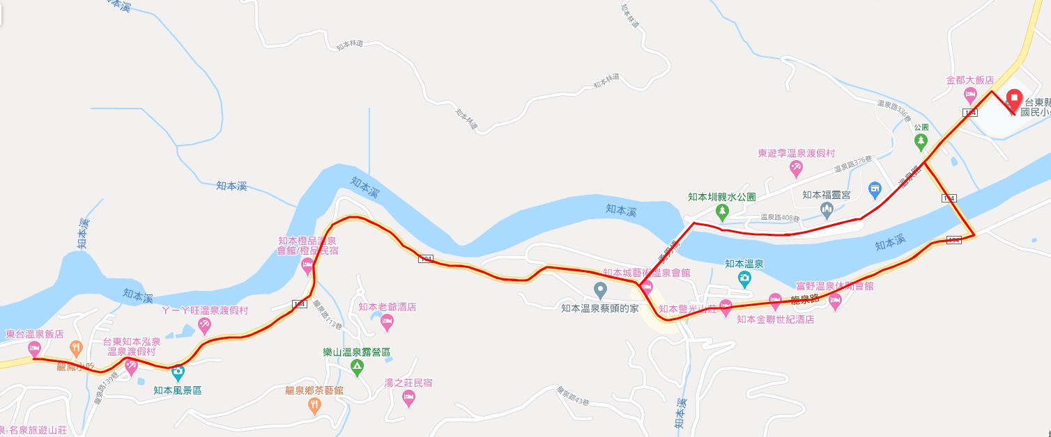 知本溫泉馬拉松-10K路線