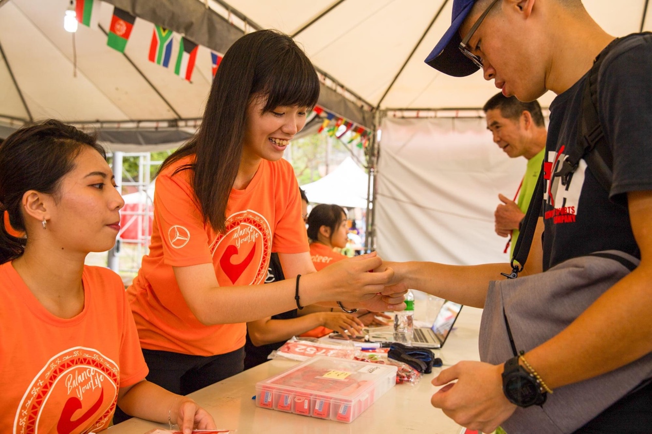 把三鐵賽的高品質選手體驗服務帶到自行車活動上呈現 (照片翻攝自Challenge Taiwan粉絲專頁) 。