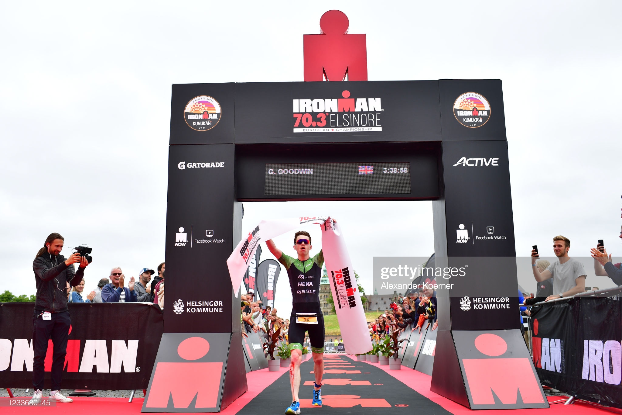 年僅 24 歲的 George Goodwin 贏得 2021 IRONMAN 70.3 歐洲錦標賽冠軍。圖片來源(Photo by Alexander Koerner/Getty Images for IRONMAN)