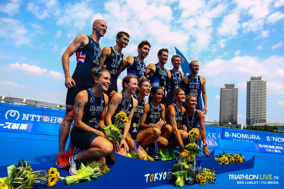 2019東京奧運測試賽前三名隊伍：法國、英國、美國。
