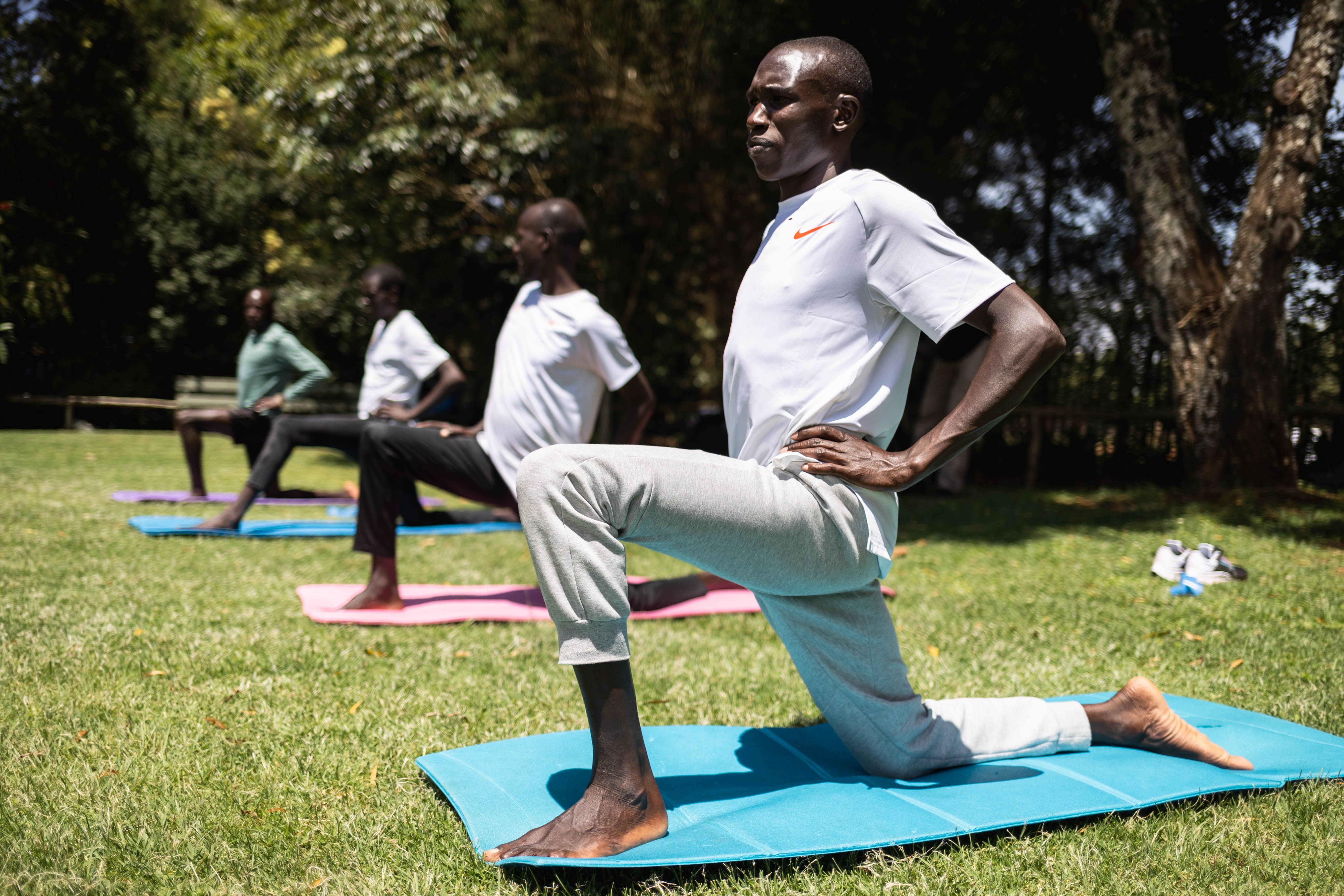 Geoffrey Kamworor at the Kaptagat Training Camp (© Dan Vernon / NN Running Team)