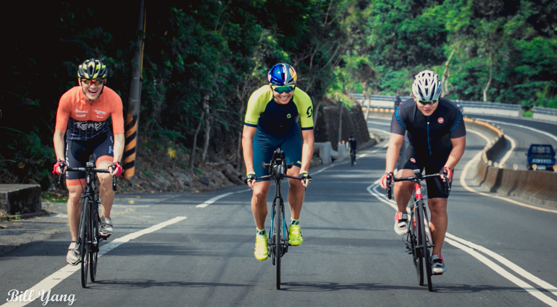 中潭公路是謝育宏最常訓練自行車的路線。圖片來源：謝育宏/Bill Yang
