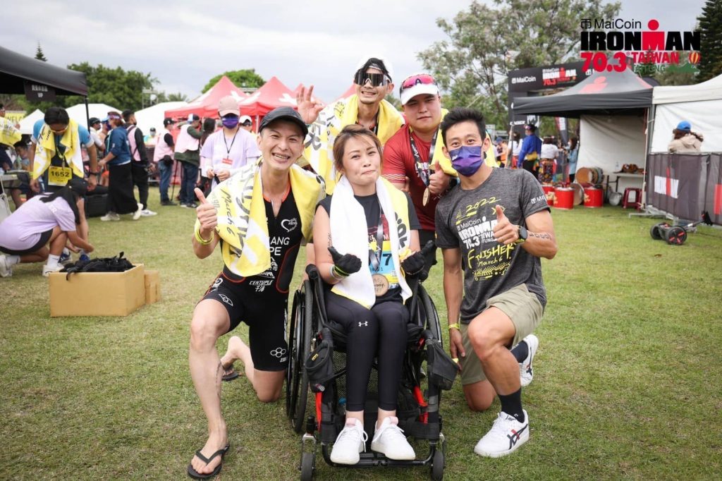 希望有越來越多賽會可以規劃出『友善的賽道』，讓身障運動員能無後顧之憂的享受運動的快樂。圖片來源：LAVA台灣鐵人三項公司