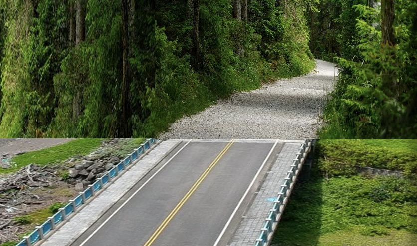 Road to Off-Road 從柏油銜接到越野路徑，帶你貼身進入山林，享盡大自然豐富變化。