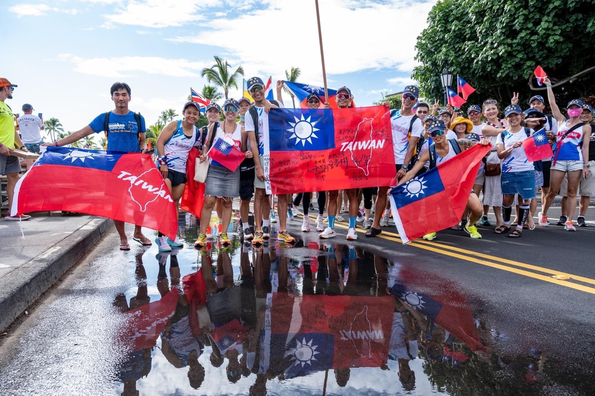 2022 IRONMAN KONA 世界錦標賽成了歷年來最多台灣選手一同前往挑戰的一屆！圖片來源：葉冠逸