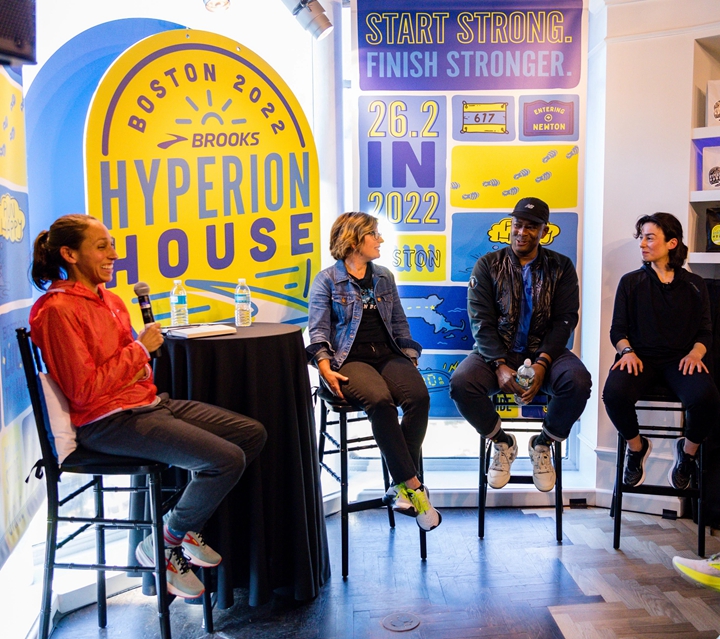 BROOKS 2022年 HYPERION HOUSE 系列活動，Desiree Linden 分享波馬參賽經驗。