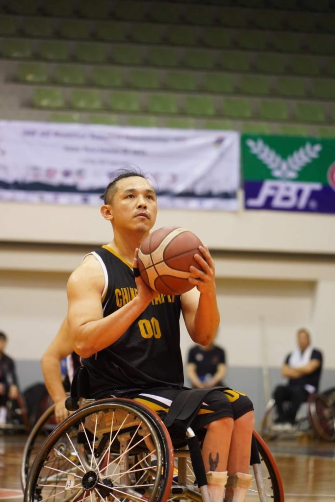 輪椅籃球國家隊隊長呂駿逸。圖片來源：呂駿逸