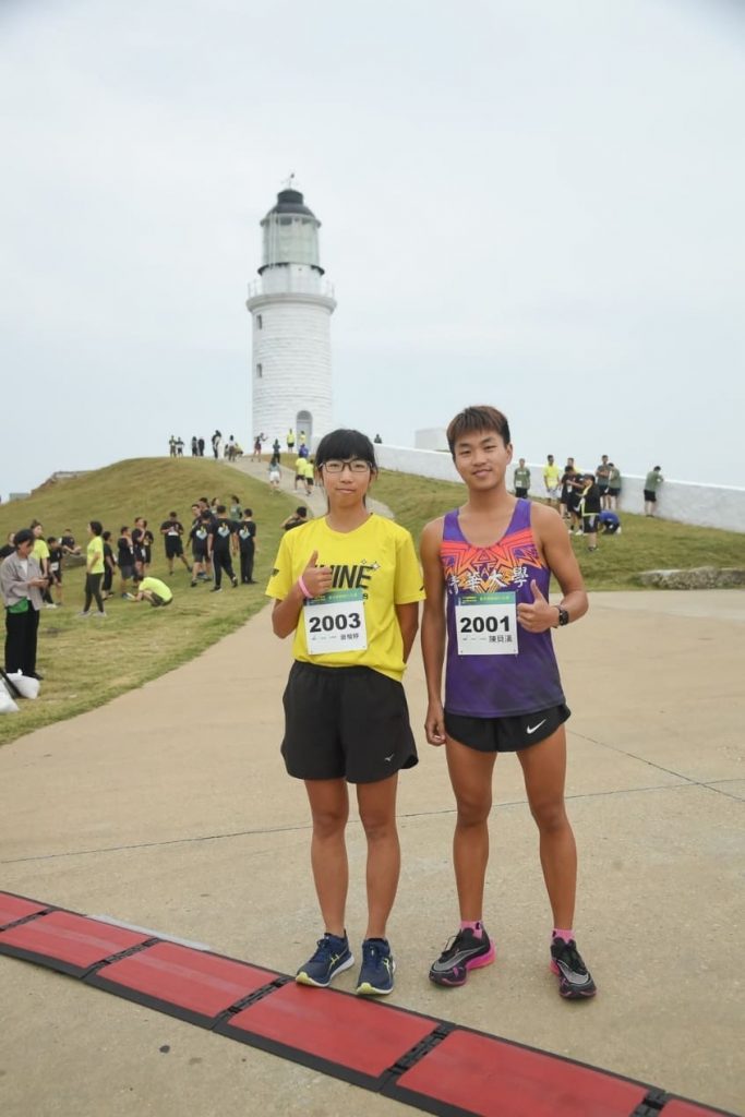 21公里挑戰賽邀請跑者陳貝漢、曾楷婷前來試跑，圖片來源：大會。