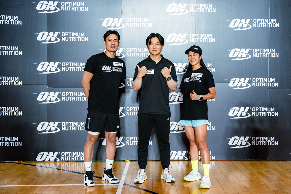 全球最大乳清蛋白品牌 Optimum Nutrition（ON）攜手王牌游擊江坤宇、冠軍MVP林韋翰以及鐵人主播侯以理，正式組成 Optimum Nutrition品牌大使團隊，進軍台灣運動市場！（ON）（圖片來源：Optimum Nutrition）