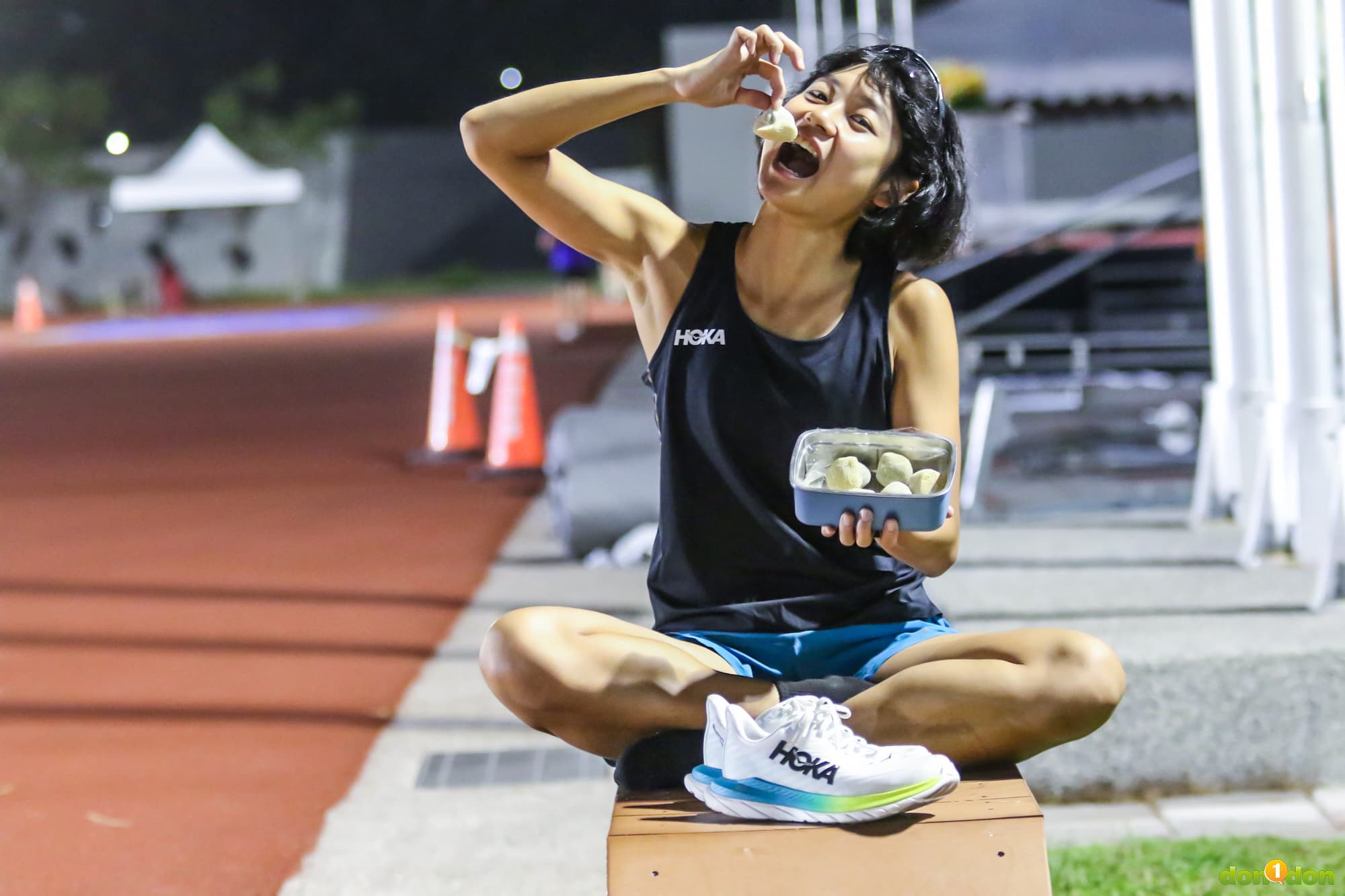 肉肉少女郭家齊，是鐵人圈出了名的大食量