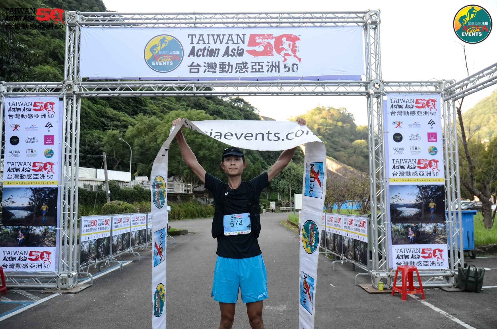 張致遠在動感亞洲越野賽 20 公里組拿下優勝。照片來源：張致遠