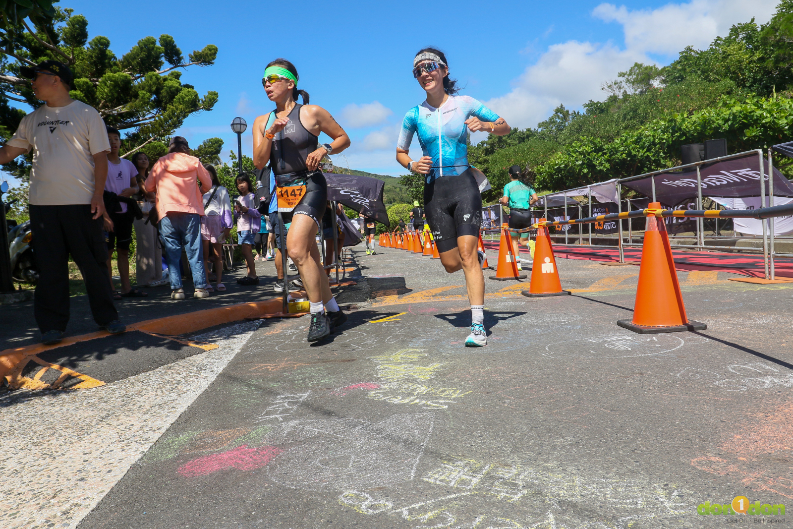 21公里路跑賽道在大尖山畔熱力奔馳