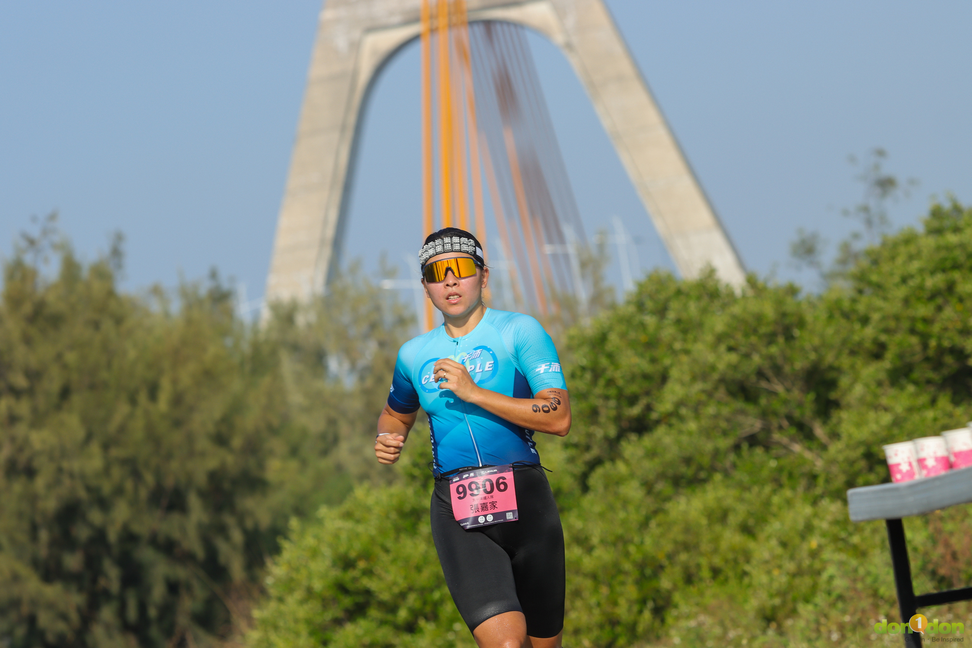 張嘉家跑步項目一鼓作氣奔回終點