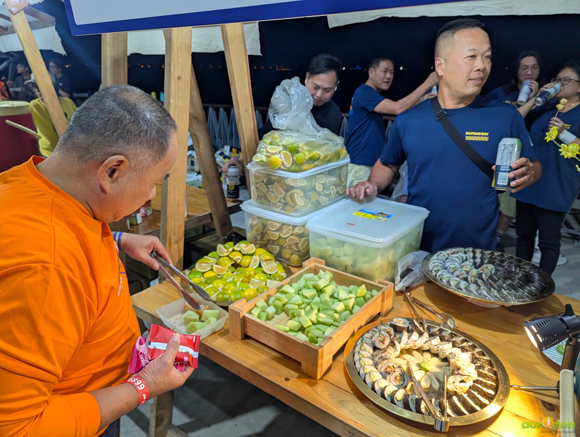選手之夜與大鵬灣觀光產業聯盟合作,提供大鵬灣東港在地美食吃到飽