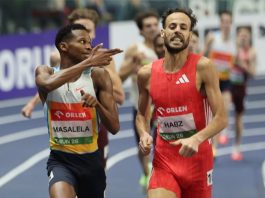 波札那選手被取消資格 從手勢與髒話談競技問題 照片來源:runningmagazine.ca