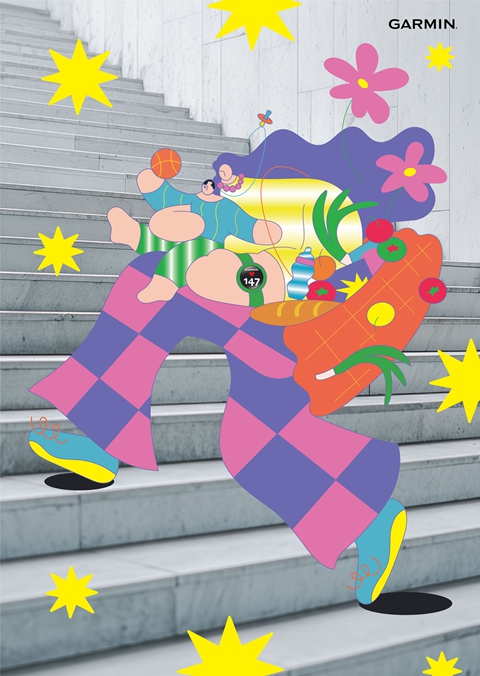 當母親手提重物並抱著孩子爬樓梯時，心率反應如同進行著一場「高強度重量訓練」。